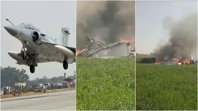 You are currently viewing Breaking News शिवपुरी में मिराज-2000 एयरक्रैश: पायलट सुरक्षित, घटनास्थल से हैरान कर देने वाली तस्वीरें आईं सामने