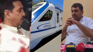 Read more about the article वंदे भारत ट्रेन में शर्मनाक घटना: सीट एक्सचेंज से इनकार पर 35 सेकेंड तक चप्पल-घूंसे बरसे, CCTV फुटेज ने खोली पोल; विधायक भी थे मौजूद, पुलिस बनी दर्शक!