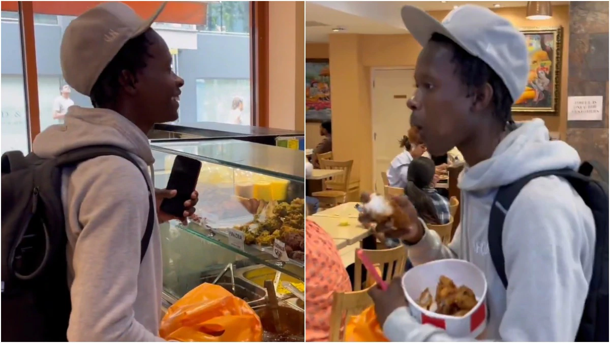 Read more about the article इस्कॉन मंदिर के रेस्टोरेंट में अफ्रीकी युवक ने खाया चिकन, बादशाह बोले – “इसे चिकन नहीं, चप्पलों की भूख है!”; सोशल मीडिया पर वायरल वीडियो से मचा हंगामा!