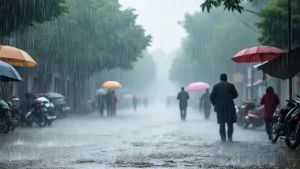Read more about the article विदाई के वक्त भी मेहरबान मानसून: भोपाल-जबलपुर में रुक-रुक कर बारिश, इंदौर संभाग में रविवार को भारी बारिश का येलो अलर्ट; उज्जैन समेत 12 जिलों से मानसून ने कहा अलविदा!