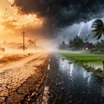 MP में मौसम का डबल असर: कहीं गर्मी तो कहीं बारिश, 26 मार्च से फिर बदलेगा मिजाज; 45 जिलों में पहले गिर चुके ओले