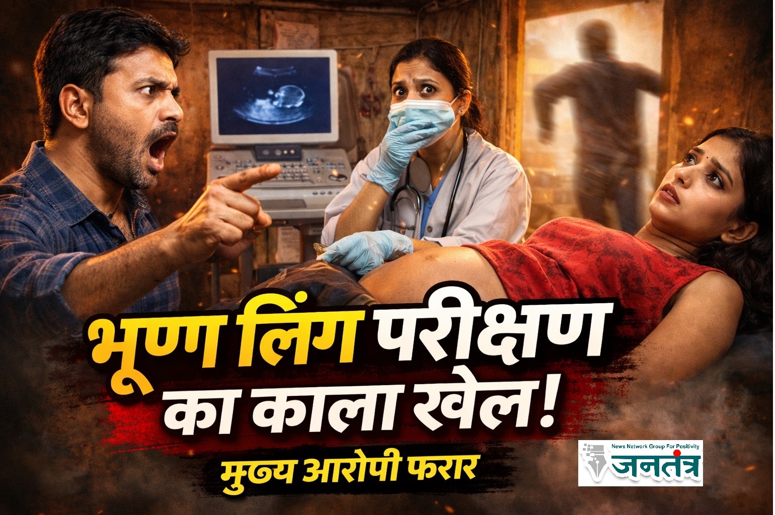 You are currently viewing झोपड़ी में चल रहा था भ्रूण लिंग परीक्षण का काला खेल, राहगीर युवक ने किया भंडाफोड़, मुख्य आरोपी फरार