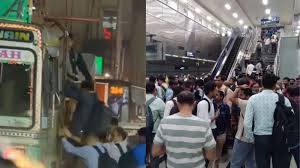 You are currently viewing बेंगलुरु मेट्रो में तकनीकी गड़बड़ी से थमी रफ्तार, ट्रकों में सफर करने को मजबूर हुए यात्री; विपक्ष ने सरकार को घेरा